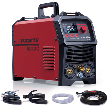 Saldatrice TIG DC ARCCAPTAIN TIG200 Saldatrice TIG/stick HF inverter IGBT leggera