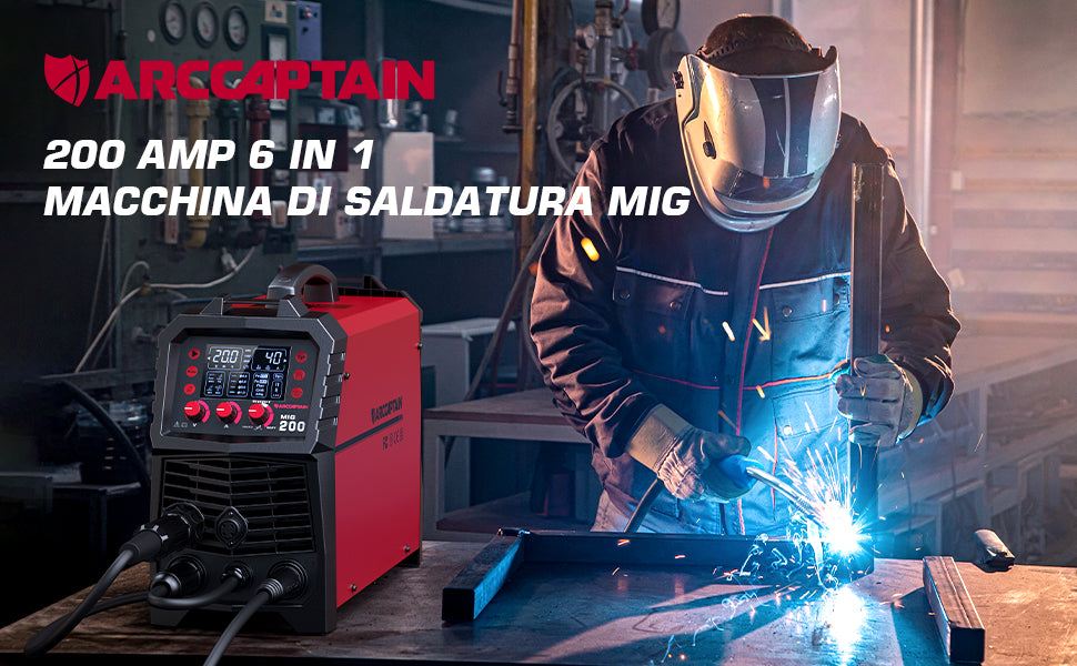 Come abbinare la tua pistola a bobina in alluminio all'ARCCAPTAIN MIG200