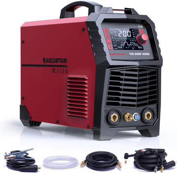 ARCCAPTAIN TIG200P AC DC Multi Process Pulse TIG Aluminum Welder