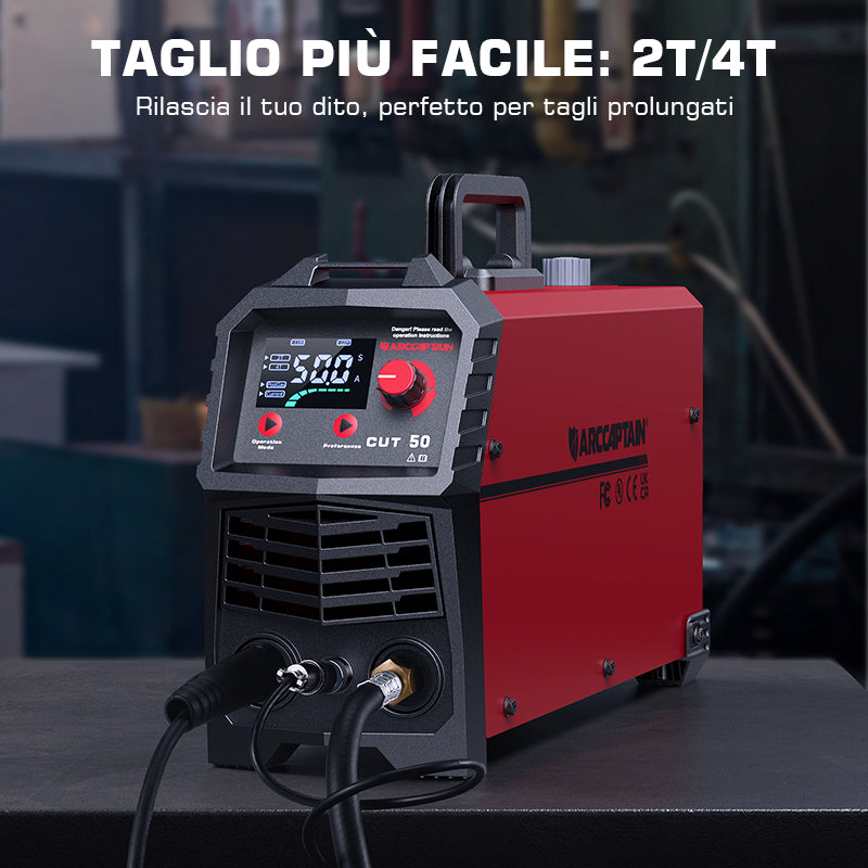 Taglierina Al Plasma STAHLWERK CUT 50 ST - 50A IGBT, Taglio Fino 14mm, Per Acciaio, Alluminio, Rame - Foto 2