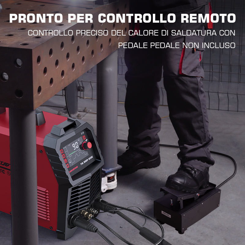 Saldatrice TIG AC/DC Saldatrice A Impulsi Spot MMA Stick Igbt Led 200 A P 010708653522 - Foto 5