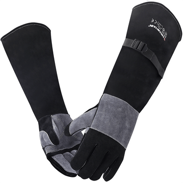 Arccaptain Guanti per saldatura MIG/stick extra lunghi da 24 pollici resistenti al calore