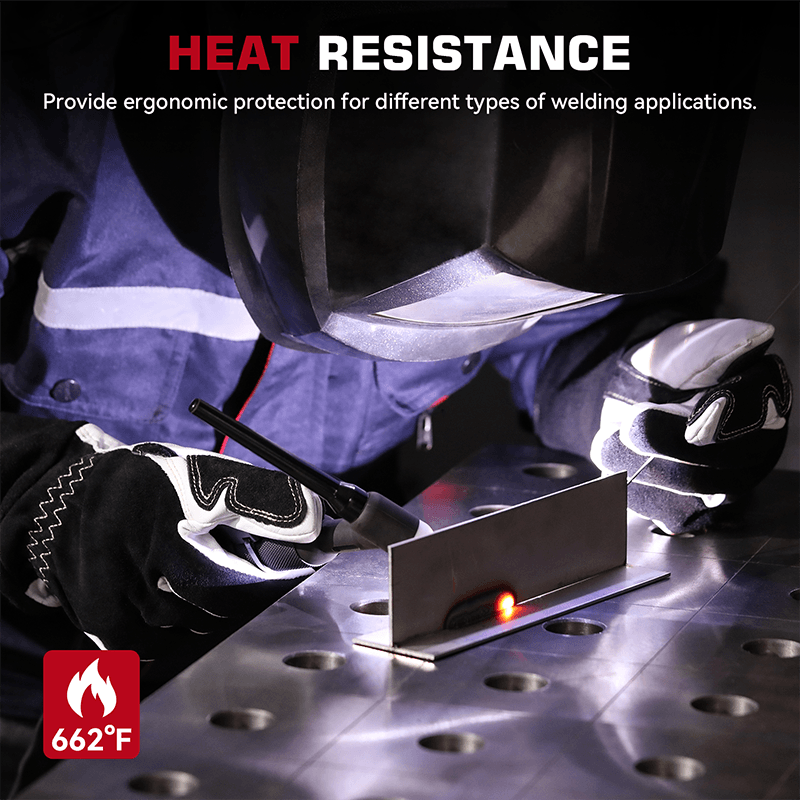 Guanti Da Saldatore In Pelle Di Capra - Taglia 9 Per Saldatura TIG | Morbidi E Precisi - Foto 4