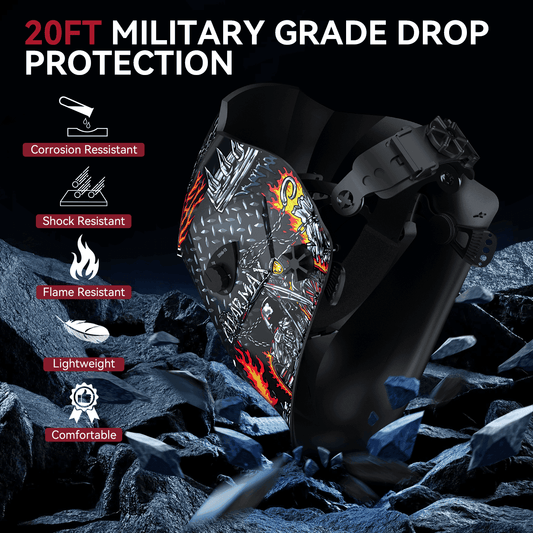 Casco per saldatura auto-oscurante Arccaptain The Flame Bone Knight