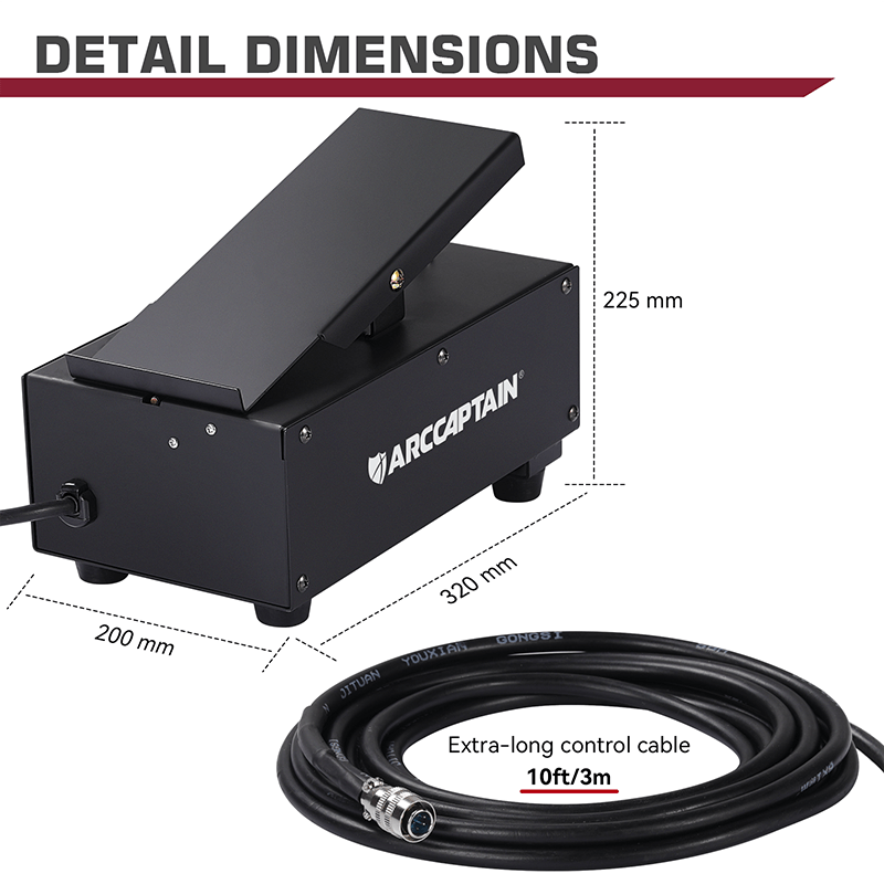 TIG 200ACDC Foot Pedal upgrade 2 and 3 Pin
